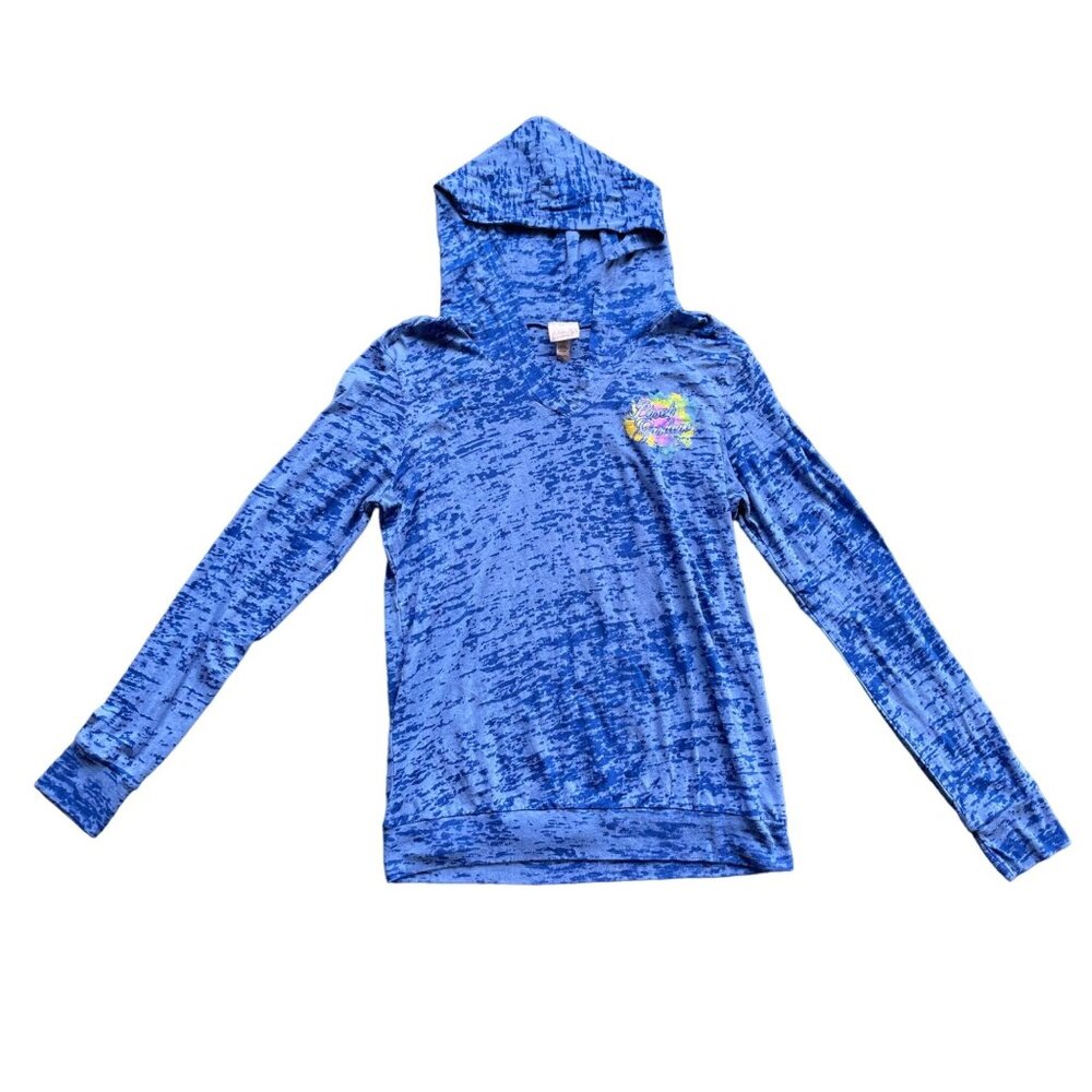 Busch Gardens XL Blue Hoodie Long Sleeve Cheetah Hunt Falcons Fury Cobras Curse
